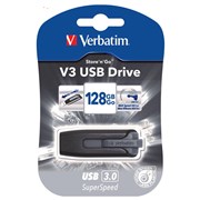 Verbatim 49189 USB Flash Drive 128GB V3 30 Grey