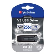 Verbatim 49168 USB Flash Drive 256GB V3 30 Grey
