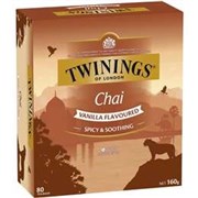 Twinings Tea Bags Chai Vanilla Bags Box 80