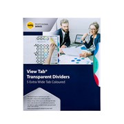 Marbig 37845 Professional Dividers 5 View Tab A4 PP Extra Wide MultiColoured