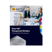 Marbig 37840 Professional Dividers 10 View Tab A4 PP Extra Wide MultiColoured