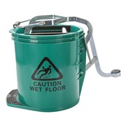 Cleanlink 12002 Heavy Duty Mop Bucket Plastic Wringer 16L Green