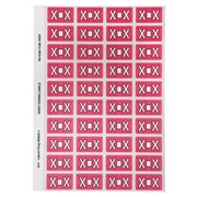 Avery 44524 X Side Tab Colour Coding Labels Pink Pack 240