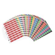 Avery 44538 Alpha Side Tab Colour Coding Labels Kit Pack 1080