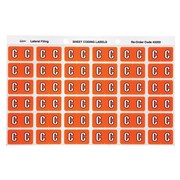 Avery 43303 C Side Tab Colour Coding Labels Orange Pack 180