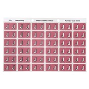 Avery 43310 J Side Tab Colour Coding Labels Mauve Pack 180