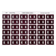 Avery 43311 K Side Tab Colour Coding Labels Brown Pack 180