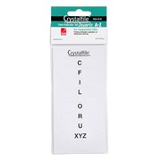 Crystalfile 111540 Inserts AZ Rectangle White Pack 52