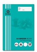 Olympic 140833 Binder Book A4 8mm Ruled 128 Page