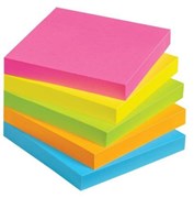 Bibbulmun Sticky Notes 76X76mm Assorted Pack of 5 14187500