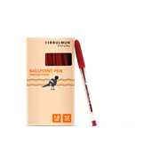 Bibbulmun Ballpoint Pen Medium Red Pack of 12 16191024