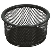 Esselte 48555 Mesh Paper Clip Holder Black