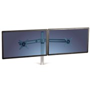 Fellowes 8042901 Lotus Dual Monitor Arms Silver for Lotus 80821 Workstation