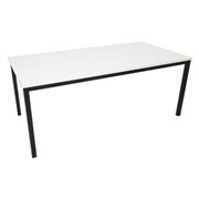 Table 1800mm x 750mm Black Frame White Top