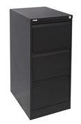 Filing Cabinet GFCA3  3 Drawer Black Ripple