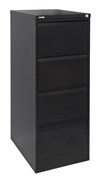 Filing Cabinet GFCA4  4 Drawer Black Ripple