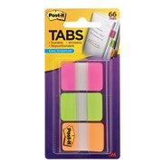 Post It Durable Index Tabs 686PGO 3 Bright Assorted Colours pk66