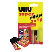 UHU Super Glue Minis 1ml Pack 3