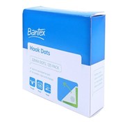 Bantex 807400 Self Adhesive Hook Spot 22mm x 36m White Pack 125