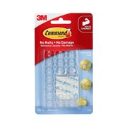 3M 17026CLR Command Adhesive Clear Decorating Clips Pack 20