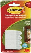 3M 17202 Command Adhesive Inter Locking Hanging Strips Small Pack 4