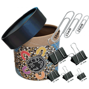 Cultural Choice Indigenous Range Paper Clips Giant 50mm Tube of 300 CCPCL50