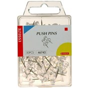 Esselte 46742 Push Pins Clear Pack 50