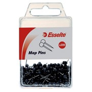 Esselte 46710 Map Pins Black Pack 200