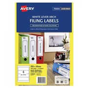 Avery 959035 L7171 Filing Labels Laser Inkjet 200 x 60mm 4 Per Sheet Pack 25
