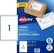 Avery 959009 L7167 Shipping Labels with Trueblock Laser 1996 x 2891mm 1 Per Sheet Pack 100