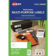 Avery 959046 L7163REV Removable MultiPurpose Labels Laser Inkjet 991 X 381mm 14 Per Sheet Pack 25