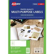 Avery 959772 L7163CL Matt Photo Quality Labels Laser 991 x 381mm 14 Per Sheet Pack 20