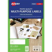 Avery 959773 L7162CL Matt Photo Quality Labels Laser 991 x 34mm 16 Per Sheet Pack 20