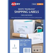 Avery 936085 J8167 Shipping Labels Inkjet 1996 x 2891mm 1 Per Sheet Pack 50