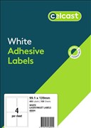 Celcast 48004 Laser Inkjet Labels 4UP 991 x 139mm White Pack 100