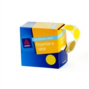 Avery 937247 Dispenser Dots 24mm Diameter Yellow Pack 500