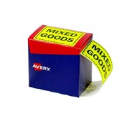 Avery 932614 Mixed Goods Dispenser Labels 996 x 75mm Fluoro Yellow Pack 750