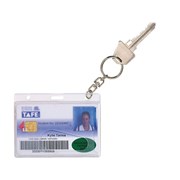 Rexel 9801912 ID Fuel Rigid Card Holder ith Key Ring Pack 10