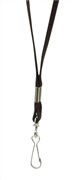 Rexel 9805002 ID Flat Style Lanyards with Swivel Clip Black Pack 10