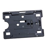 Rexel 9801802 ID Security Rigid Card Holder with Adjustable Clip Black