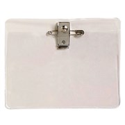 Rexel 9801612 ID Card Holder Large with Pin and Clip 113 x 84mm Pack 10