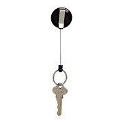 Rexel 9800502 ID Retractable Key Holder Mini Nylon Cord Black Pack 6