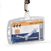 Durable 800519 Security Pass Holder with Clip 87 X 54mm Box 25