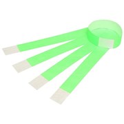 Rexel 9861104 ID Serial Number Wrist Bands Fluoro Green Pack 100