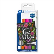 Staedtler 344 C5 Lumocolor Chalk Markers Assorted Colours