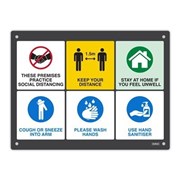 COVID19 Wall Sign Key Messages 400mm x 300mm
