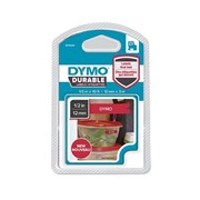 Dymo 1978366 Durable D1 Tape 12mm x 3m White on Red