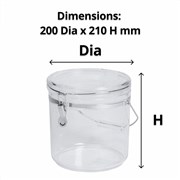 Connoisseur Acrylic Storage Canister Jumbo with Handle 45L