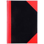 Cumberland 43108 Red  Black Notebook Gloss A5 200 Page