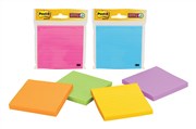 Post It 4490SSMX Lined Super Sticky Notes 101 x 101mm Ultra Neon Assorted